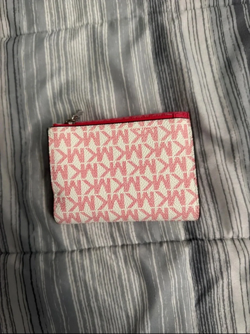 Michael Kors Pink MK Signature Envelope Mini Crossbody